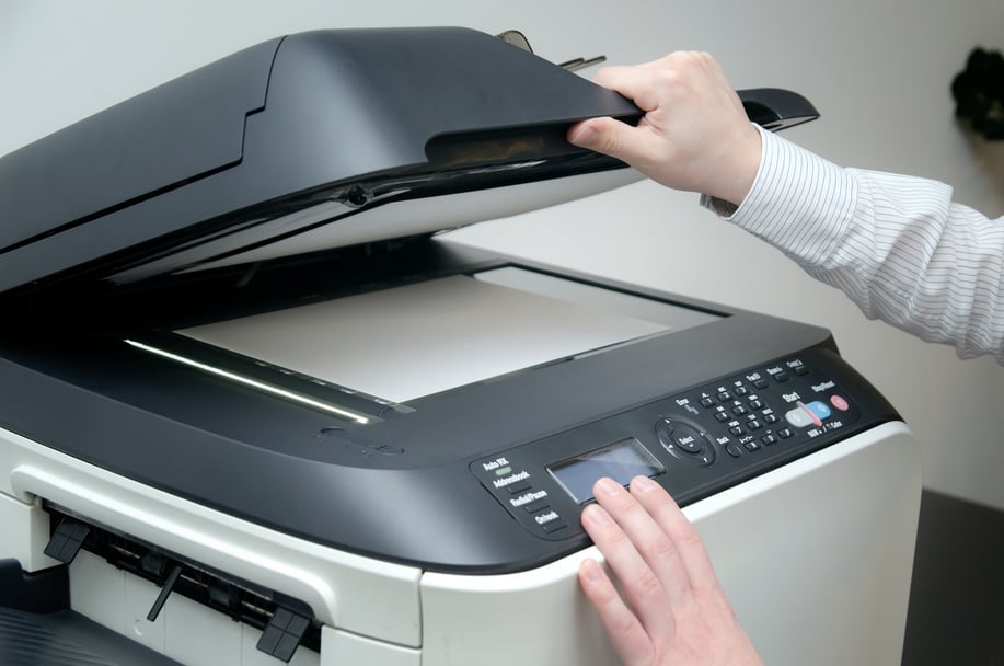 Person Using Scanner Machine